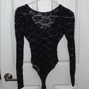 forever 21 long sleeve bodysuit